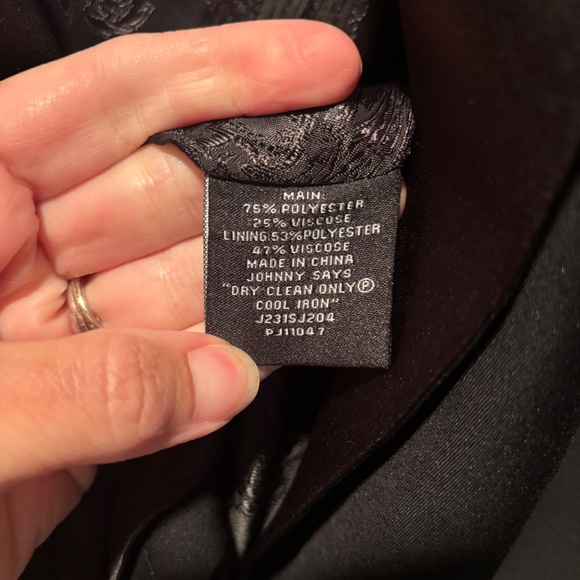 Johnny Bigg Elvis Tuxedo Suit Jacket in Black Size 46 NWT - Picture 7 of 7